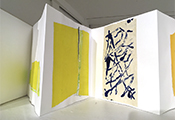 Livre d'artiste COULEUR jaune par Marie-Claude Bohnenblust Lenglart Peintre Plasticien